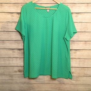 3/$10 White stag textured shirt 3x